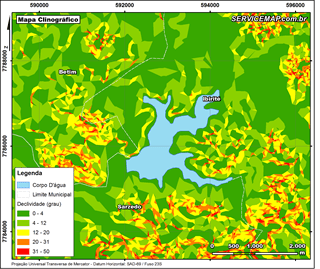 Mapa de declividade